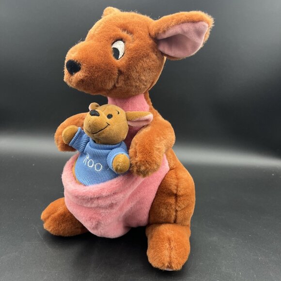 Disney Store Winnie-the-Pooh VINTAGE Kanga and Roo Plush 14 in Stuffed Toy - Picture 3 of 14